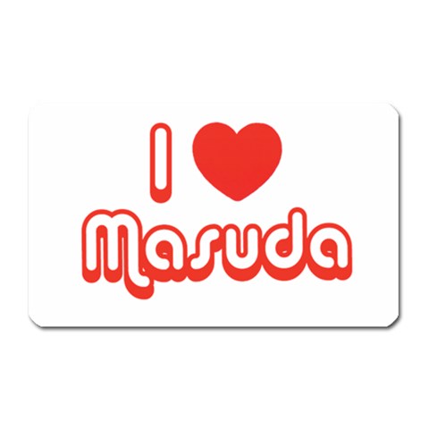 iloveMASUDA Magnet (Rectangular) from ArtsNow.com Front