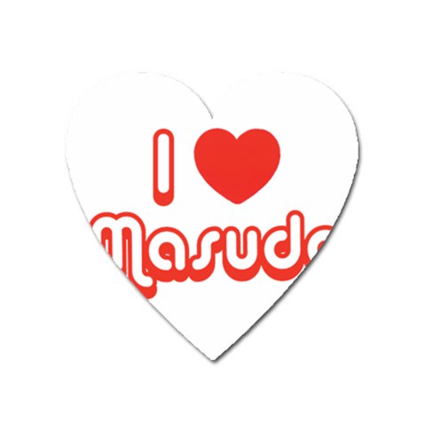 iloveMASUDA Magnet (Heart) from ArtsNow.com Front