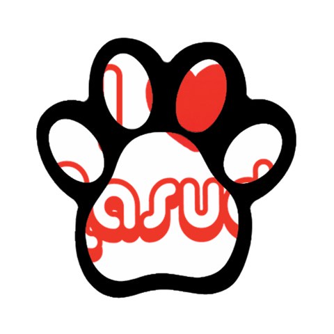 iloveMASUDA Magnet (Paw Print) from ArtsNow.com Front