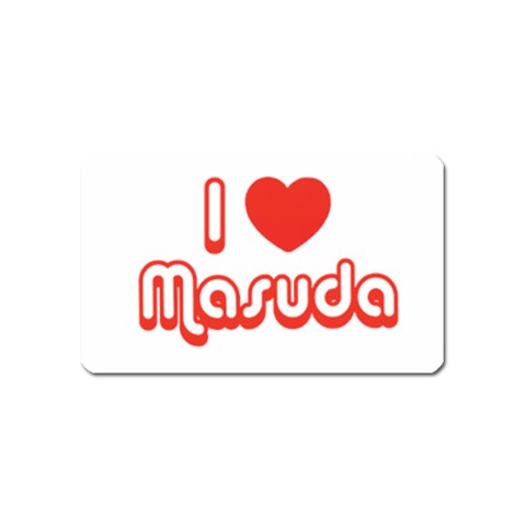 iloveMASUDA Magnet (Name Card) from ArtsNow.com Front