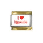 iloveMASUDA Gold Trim Italian Charm (9mm)