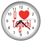 ilovetaguchi Wall Clock (Silver)