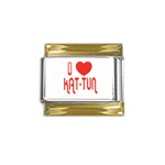 ilovekattun Gold Trim Italian Charm (9mm)