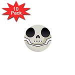 Skull_1 1  Mini Button (10 pack) 