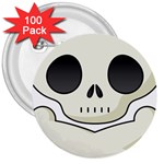 Skull_1 3  Button (100 pack)