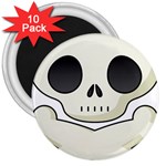 Skull_1 3  Magnet (10 pack)