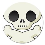 Skull_1 Magnet 5  (Round)