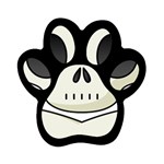 Skull_1 Magnet (Paw Print)