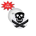 Skull_3 1.75  Button (10 pack) 