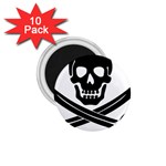 Skull_3 1.75  Magnet (10 pack) 