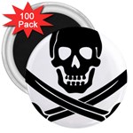 Skull_3 3  Magnet (100 pack)