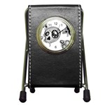 Skull_4 Pen Holder Desk Clock