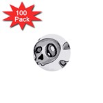 Skull_4 1  Mini Button (100 pack) 