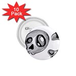 Skull_4 1.75  Button (10 pack) 