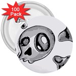 Skull_4 3  Button (100 pack)