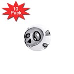 Skull_4 1  Mini Magnet (10 pack) 