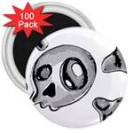 Skull_4 3  Magnet (100 pack)