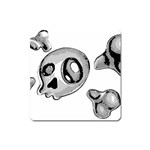 Skull_4 Magnet (Square)