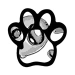 Skull_4 Magnet (Paw Print)