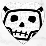 Skull_5 Jigsaw Puzzle (Heart)