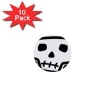 Skull_5 1  Mini Button (10 pack) 