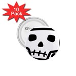 Skull_5 1.75  Button (10 pack) 