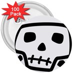 Skull_5 3  Button (100 pack)