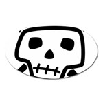 Skull_5 Magnet (Oval)