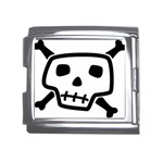 Skull_5 Mega Link Italian Charm (18mm)