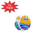 Easter egg Emoji 1  Mini Magnet (10 pack) 