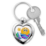 Easter egg Emoji Key Chain (Heart)