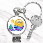 Easter egg Emoji Nail Clippers Key Chain