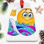 Easter egg Emoji Ornament (Bell)