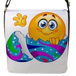 Easter egg Emoji Flap Closure Messenger Bag (S)