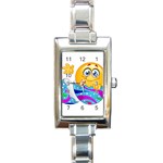 Easter egg Emoji Rectangle Italian Charm Watch