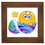 Easter egg Emoji Framed Tile