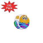 Easter egg Emoji 1  Mini Button (100 pack) 