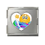 Easter egg Emoji Mega Link Heart Italian Charm (18mm)