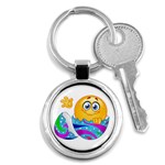 Easter egg Emoji Key Chain (Round)