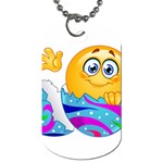 Easter egg Emoji Dog Tag (One Side)