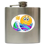 Easter egg Emoji Hip Flask (6 oz)