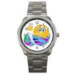 Easter egg Emoji Sport Metal Watch