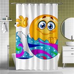 Easter egg Emoji Shower Curtain 48  x 72  (Small)