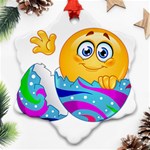 Easter egg Emoji Ornament (Snowflake)