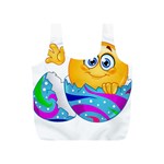 Easter egg Emoji Full Print Recycle Bag (S)