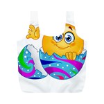 Easter egg Emoji Full Print Recycle Bag (M)