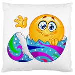 Easter egg Emoji Standard Flano Cushion Case (Two Sides)