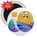 Easter egg Emoji 3  Magnet (10 pack)