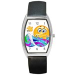 Easter egg Emoji Barrel Style Metal Watch