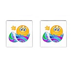 Easter egg Emoji Cufflinks (Square)